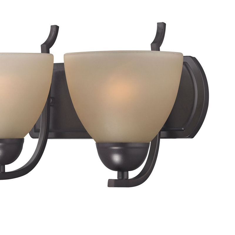 Éclairage pour salle de bain 2 lumières Kingston - bronze huilé 13 po de large Kingston, Deux lumières