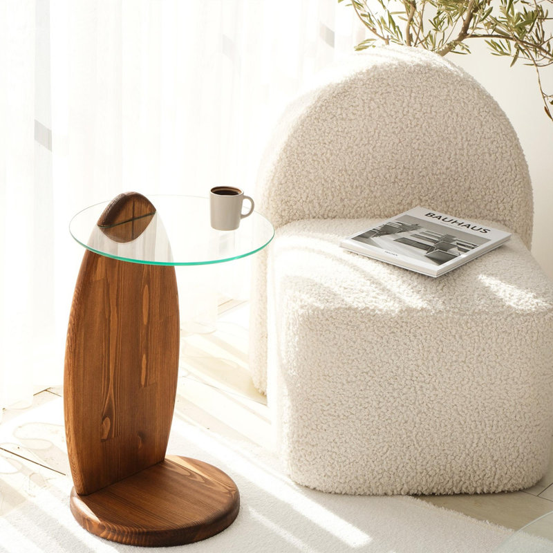Siyan Side Table, Transparent