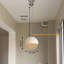 Luminaire suspendu vintage orange restaurant Sunset