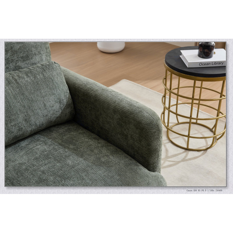 Fauteuil d'appoint moderne à structure cylindrique avec cadre cylindrique moderne pour le confort et le style d'un salon contemporain