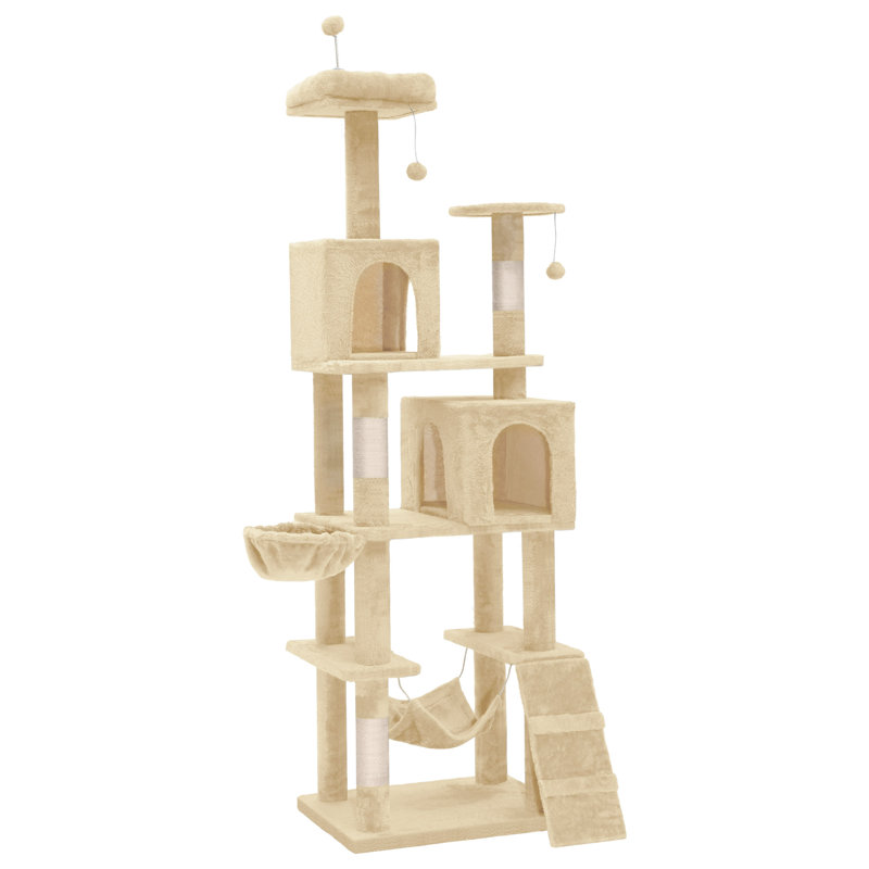 Gabrella 75'' H Cat Tree, Beige