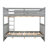 Full-Over-Full Bunk Bed With Ladders And Two Storage Drawers-1899495887