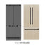 ZLINE Autograph 36 in. Black Stainless Refrigerator with Stainless Steel Interior with Accents-2044475680-2044475692