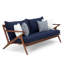 Canapé d'extérieur Minhaj Sunbrella - bleu-102426189