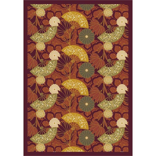 Tapis rouge pacific rim Nature, 5 pi 4 po x 7 pi 8 po