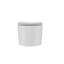 Toilette murale Deervalley DV-1F0379, conception sans rebord, double chasse à haut rendement 1,1 / 1,6 GPF, compatible avec réservoir dissimulé, cuve allongée compacte, céramique blanche, peu encombrante, luminaire de salle de bain moderne