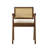 Mila Rattan Solid Wood Dining Chairs, Walnut-1922918480