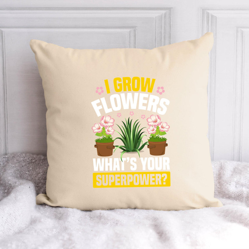 Coussin décoratif, H 16 po x l 16 po