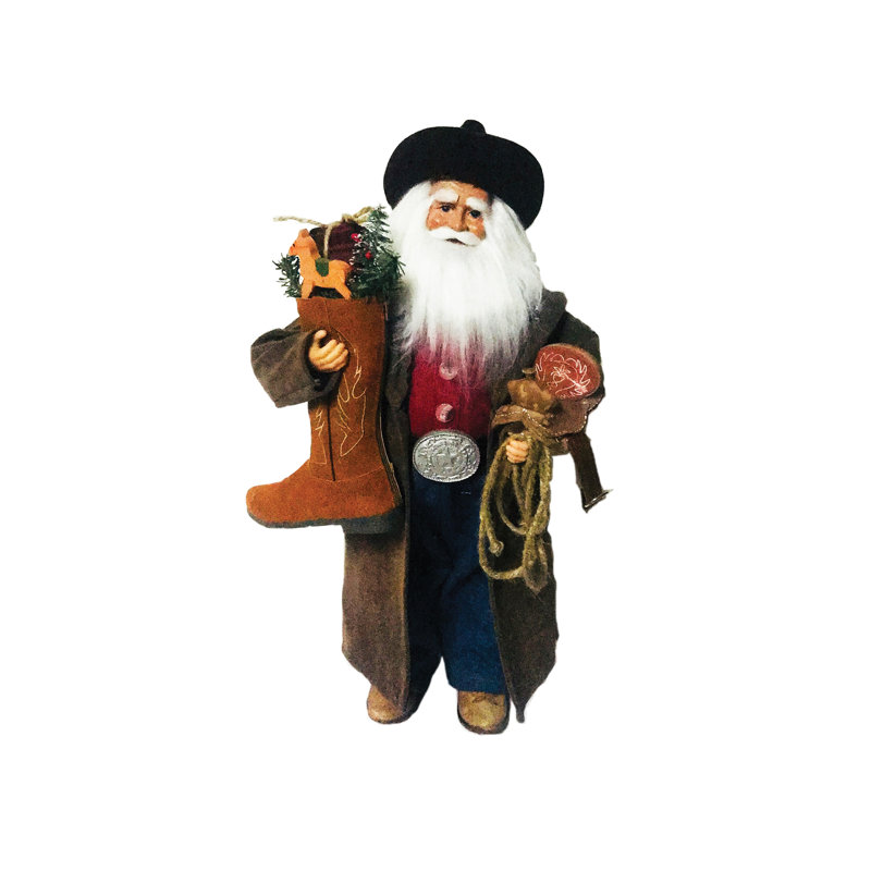 Cowboy avec botte en cuir