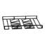 Zaahir Hanging Wine Glass Rack Black