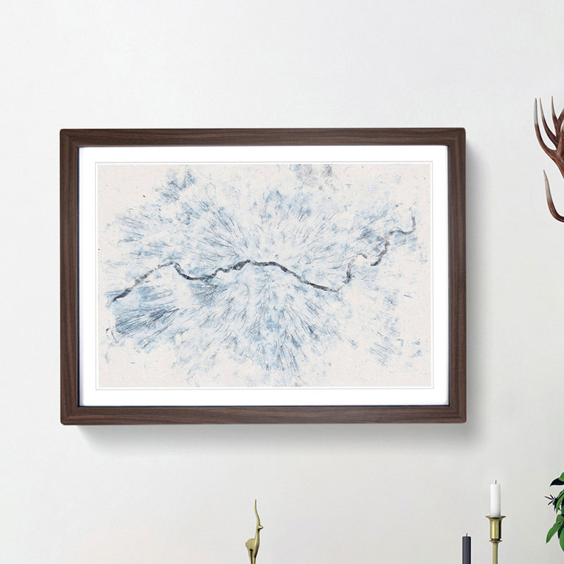 Passing by the Forest - Framed Print, 24cm H x 33cm W x 2cm D, Walnut Framed