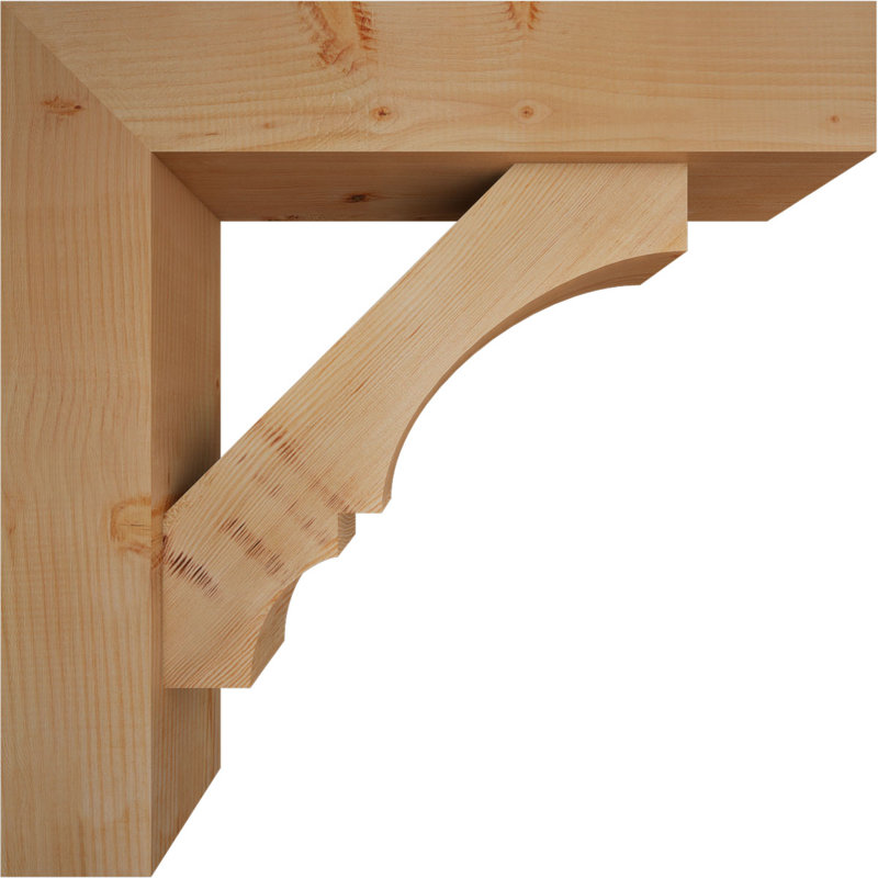 Support de bloc Balboa avec entretoise décalée, 32 x 32, Sapin Douglas de l 7 1/2 (lisse)