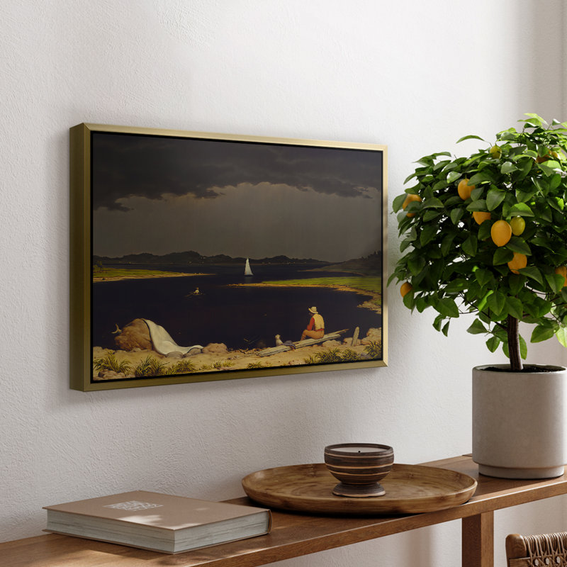 Toile tendue avec cadre 0-Martin Johnson Heade, 16 x 24, Doré