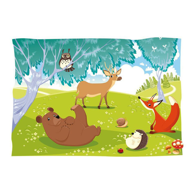 Murale animaux rigolos Dunsmuir, L 41 po x l 59 po