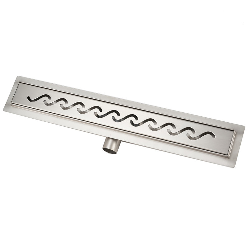 Linear Shower Mallon Stainless Steel Bathroom Wetroom Channel Waste Trap 50-90Cm