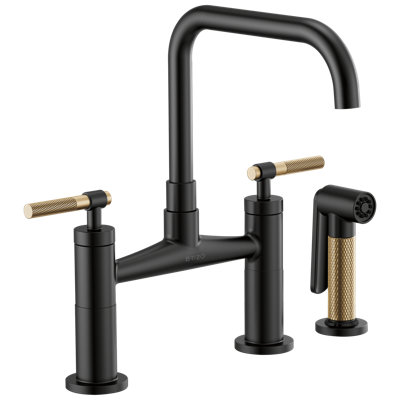 Litze® Bridge Faucet with Side Sprayer