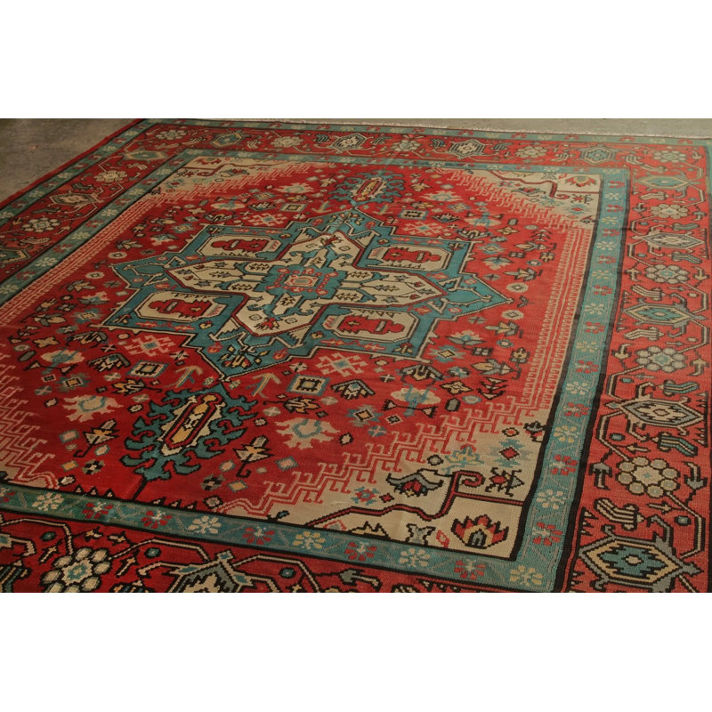 Hand Knotted Wool Floral Area Rug