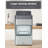 Orgo The Nugget Countertop Ice Maker, Makes 33 Lbs. In 24 Hours, Nugget Shaped In 2 Sizes, Stainless Steel Ice Maker Ready In 10 Minutes, Self-cleaning, Includes Scoop, Rgn3505, Gray-125505992