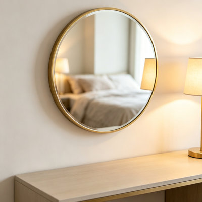 Nordic Style Round Wall Mounted Bathroom Mirror