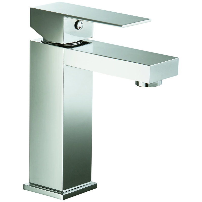 Single-Hole Single-handle Bathroom Faucet with Drain Assembly, Brushed Nickel