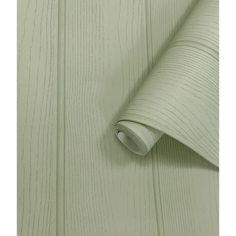 Papier peint texturé non tissé Sage, Vert