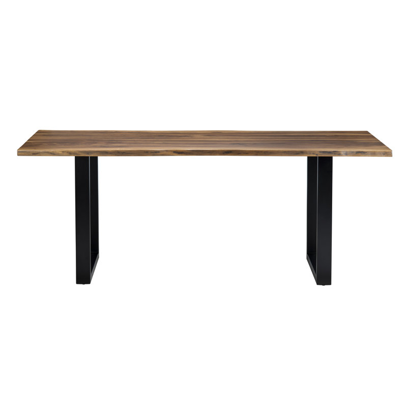 86" Solid Sheesham And Iron Dining Table