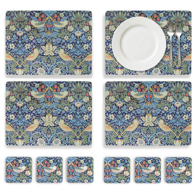 Ensemble de napperons et sous-verres Pimpernel