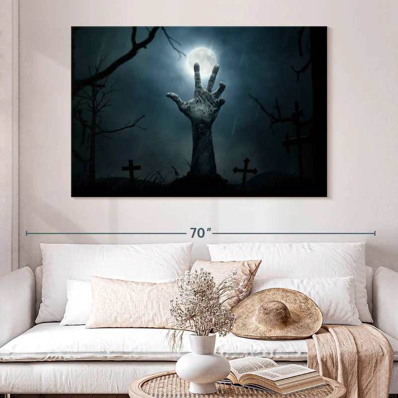 Graveyard Zombie Hand, 34" H x 51" W