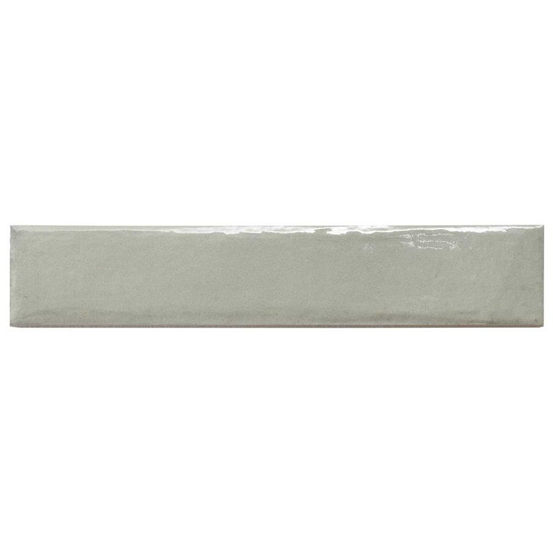 Paint 3x16 Glossy Porcelain Tile, Verde Green