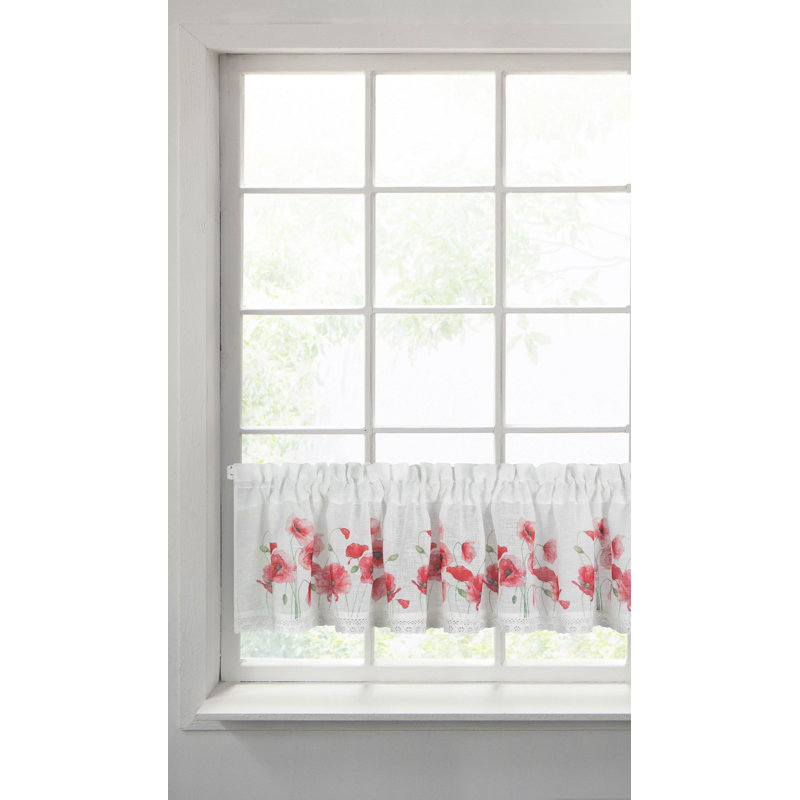 Penzance Slot Top Sheer Curtain, 30cm H x 150cm W