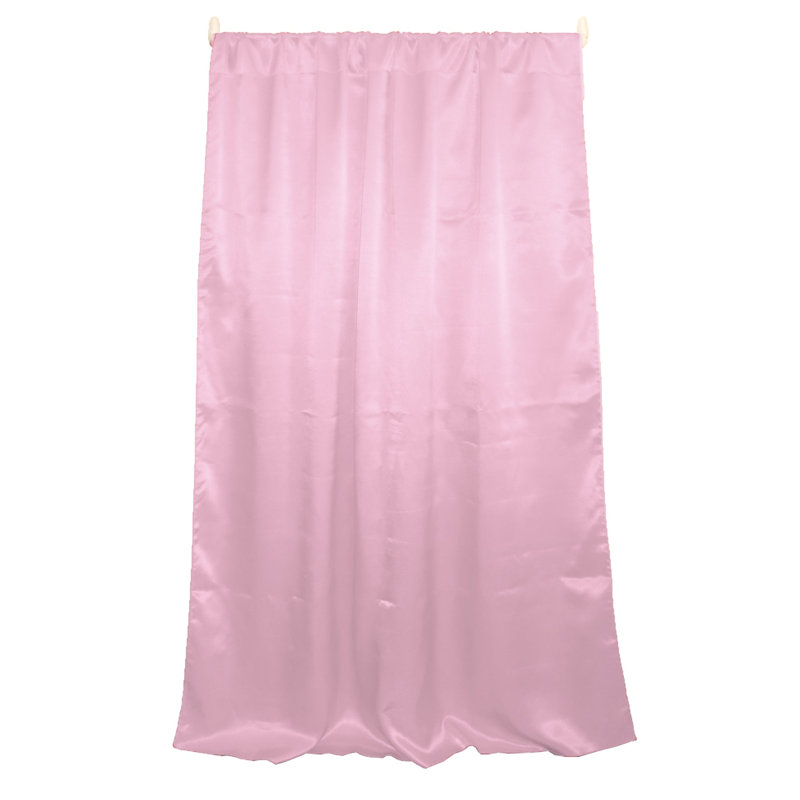 Panneau de rideau semi-transparent en polyester Dafni, L 58 po x L 84 po, Mauve