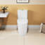 White Ceramic Toilet, 1.1/1.6 , Elongated, Comfortable, Soft Close Seat, & , T036wt One Comfort Height, White,