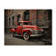 Camionnette rouge rétro Hauler I sur bois-2062299489