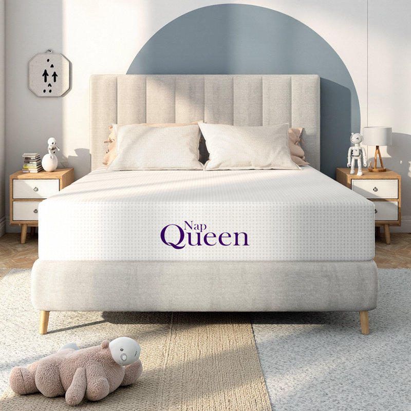 LUMERIS 12 Inch Queen Memory Foam Mattress in a Box - Charcoal-Infused Cooling Support, Medium Firm Feel & Spine Alignment for Stomach Sleepers