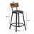 Upholstered Counter Stool with Metal Frame-112015887