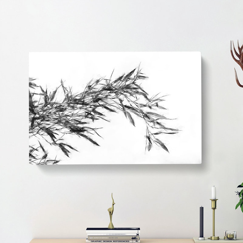 Leaves Of A Bamboo Plant - Wrapped Canvas Print, 50cm H x 76cm W x 3cm D