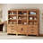 74" Tall Bookshelf With Doors And Drawers, Wooden Bookshelf With Open Storage Shelf, Farmhouse Bookcase For Living Room, Home Office,Library, Mocha-828951561