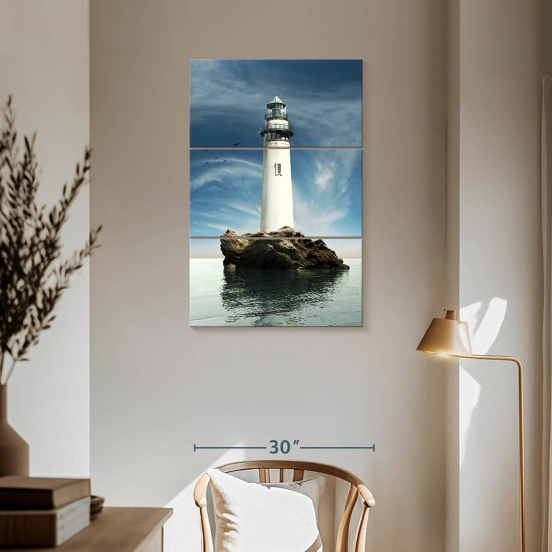 Phare d'Aletra Rock Island, H 57 po x l 36 po