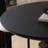 Pure Black Creative Smooth Durable Round Table-1298742410
