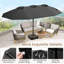 Parasol pour terrasse double 15 pi-865996656