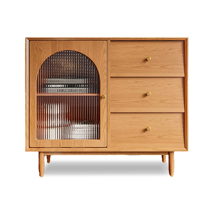 Armoire d'appoint moderne et multifonctionnelle, Brun clair 