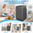 Homdox 2.4 cu. ft. High Efficiency Portable Washer Space-Saving Washing Machine With Stainless Steel Washer Drum, Child Safety Lock-116827446