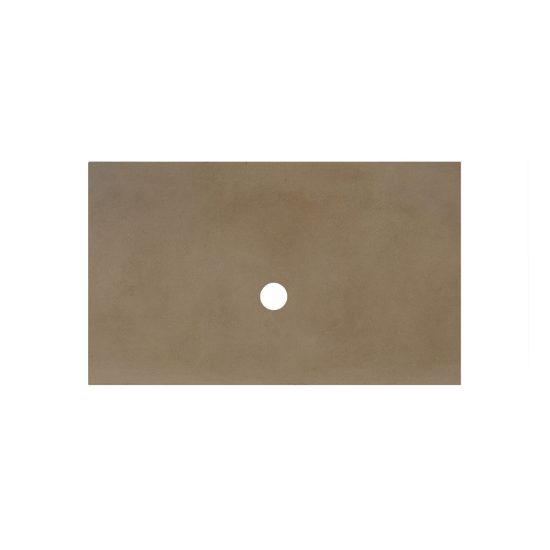 Plateau de meuble-lavabo simple 36,5 po, Aucun trou, Terre