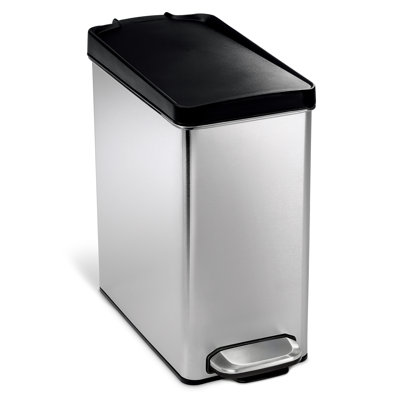 simplehuman 2.6gal Slim Profile Trash Can