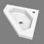 Nyvea 395 mm Wall Mounted Cloakroom Vanity with Drop In Resin Basin-1527764721