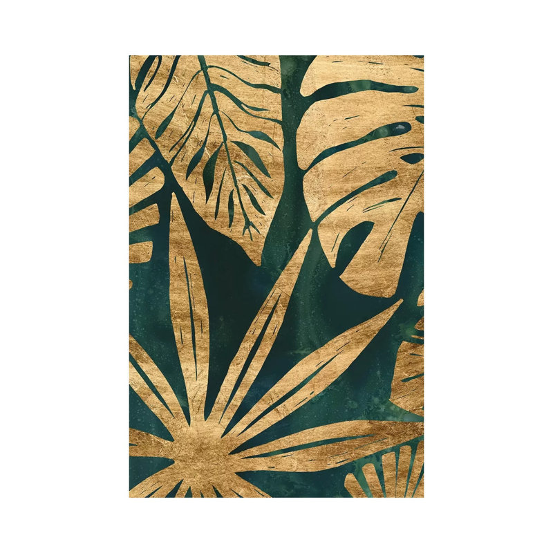 Emerald Jungle IV by June Erica Vess - Wrapped Canvas Gallery-Wrapped Canvas Giclée, 20.32 cm H x 30.48 cm W