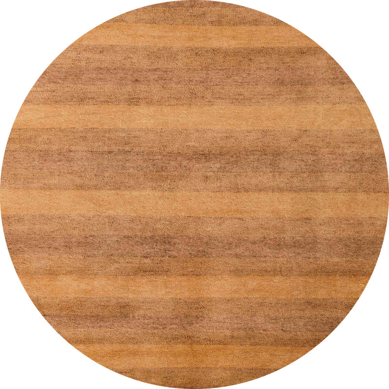 Tapis décoratif multicolore à motif abstrait, Rond 8 pi