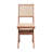 Velentina Rattan & Natural Finish Side Chair (Set Of 2)