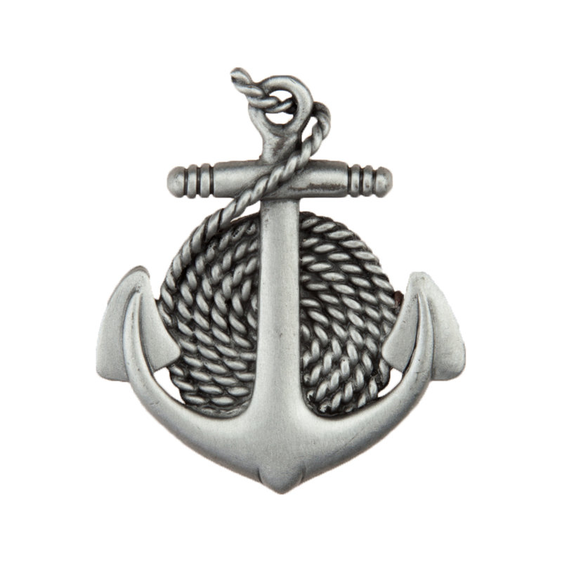 Poignée d'armoire Anchor & Rope, Étain antique