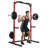 Heavy-Duty Power Rack Squat Cage - 800 LBS Capacity Multi-Function Home Gym System With Pull-Up Bar